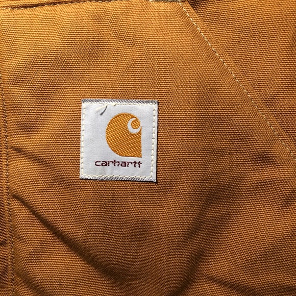 Carhartt Arctic Quilt Lined Duck Vest Tan Zip Close Men's Sz XL Reg V01B… - Picture 4 of 8